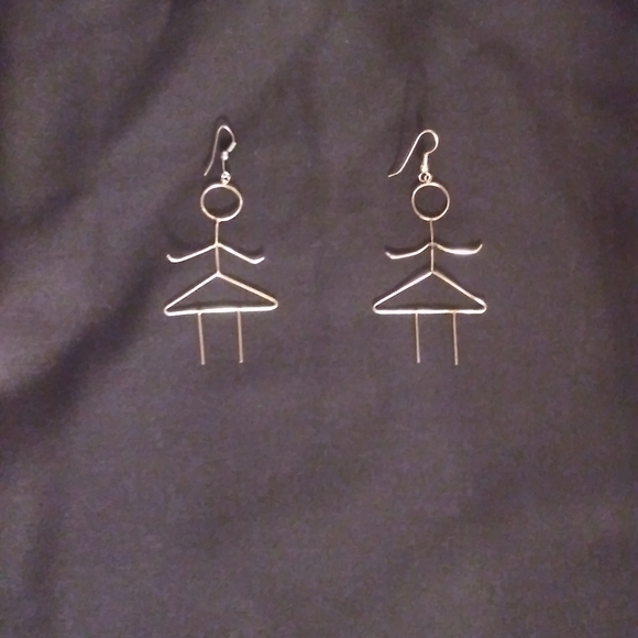Gold "That Lady" Earrings - Picture 2 of 2